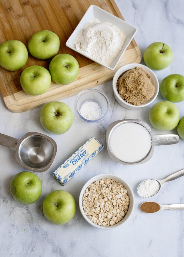 what you need to make homemade apple crisp