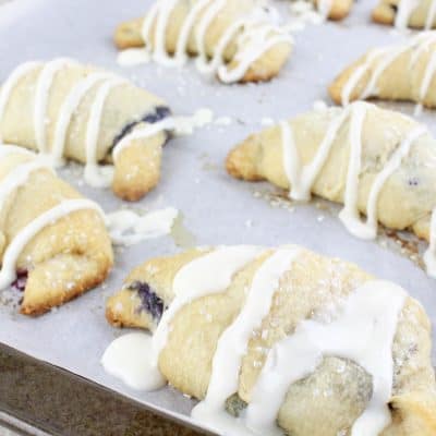 Blueberry Iced Crescent Rolls