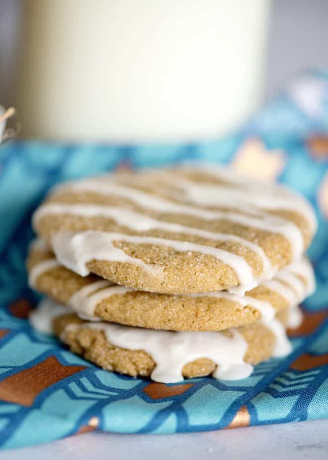 Iced Molasses Cookies