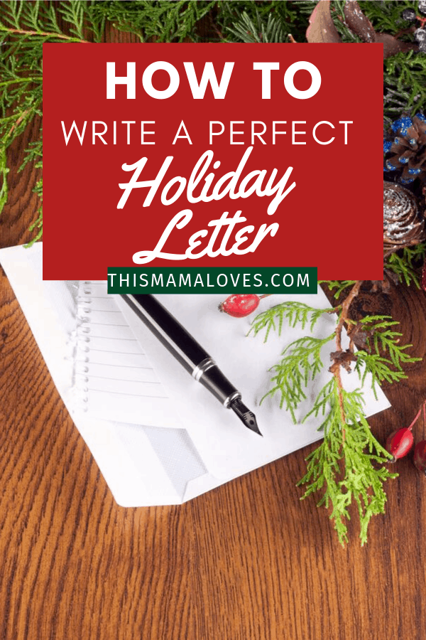 How to write a perfect holiday letter every year