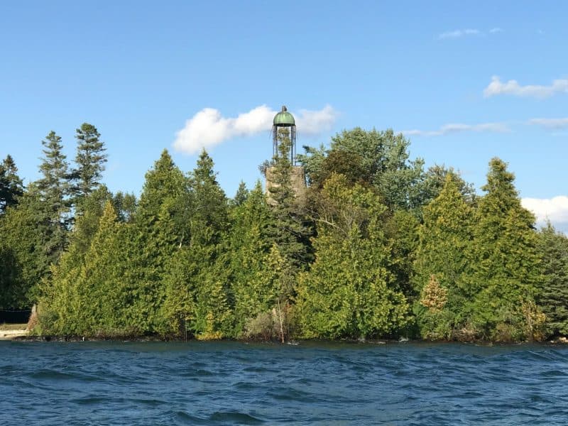 birdcage lighthouse from adventure rafting door county