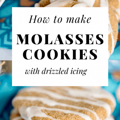 Easy Iced Molasses Cookies Long