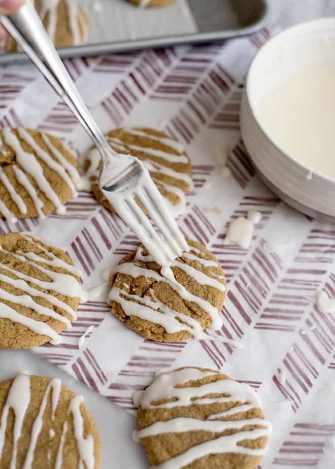 Iced Molasses cookie