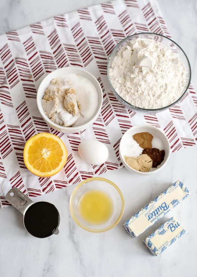 Iced Molasses cookie ingredients