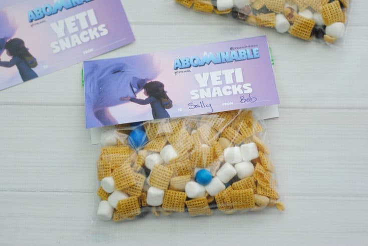 Abominable Yeti Snack Mix Inspired by Abominable the Movies Everest from This Mama Loves blog