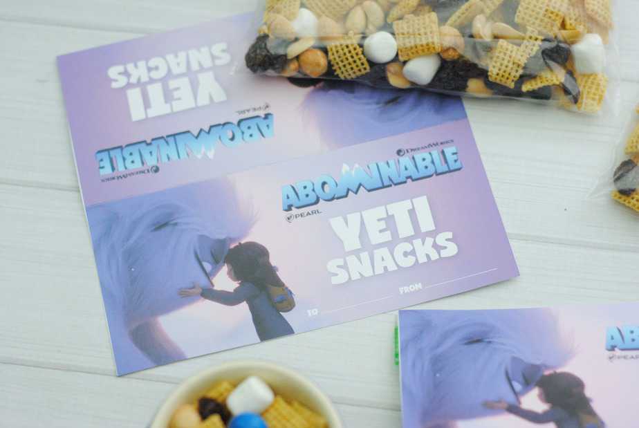 Abominable Yeti Snack Mix Inspired by Abominable the Movies Everest