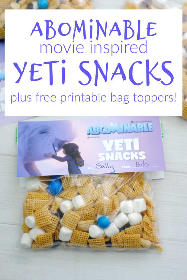 Abominable Yeti Snack Mix Inspired by Abominable the Movies Everest from This Mama Loves blog