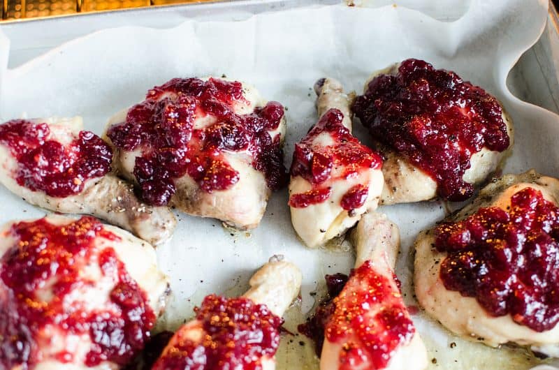 Spicy Cranberry Ginger Baked Chicken