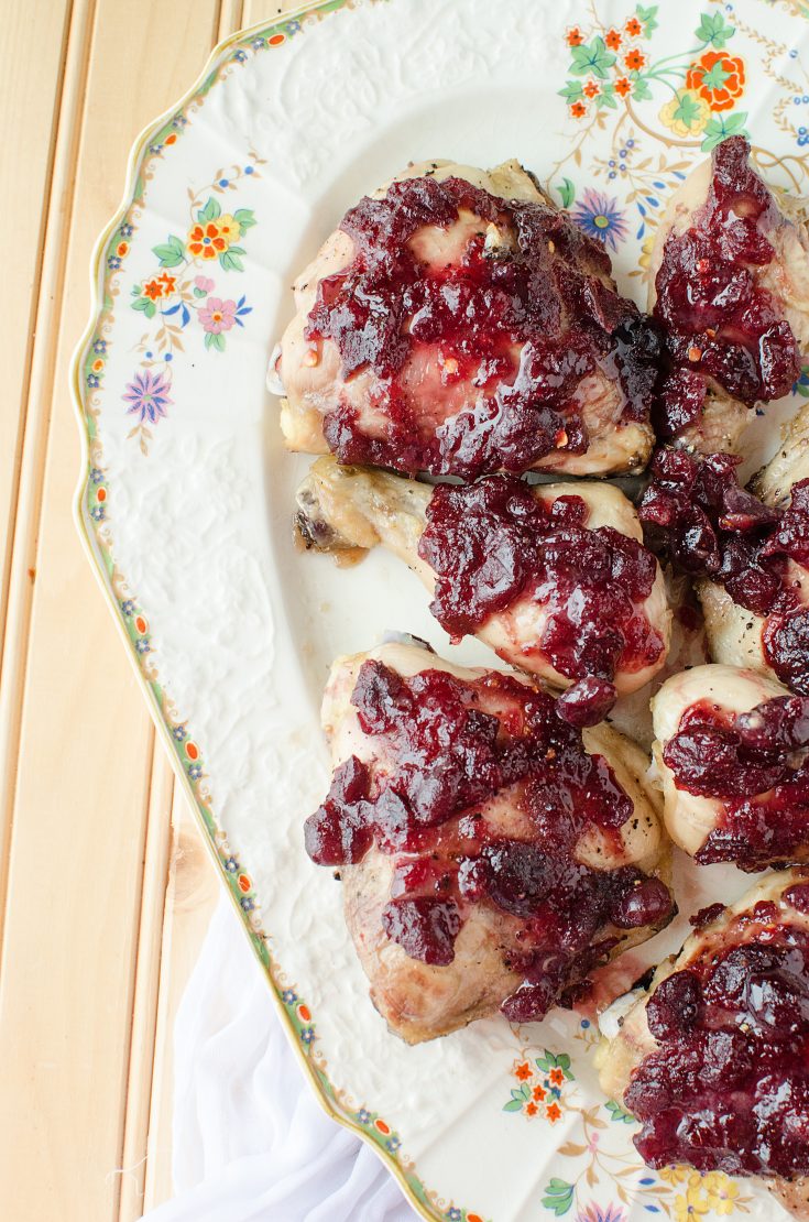 Spicy Cranberry Ginger Baked Chicken