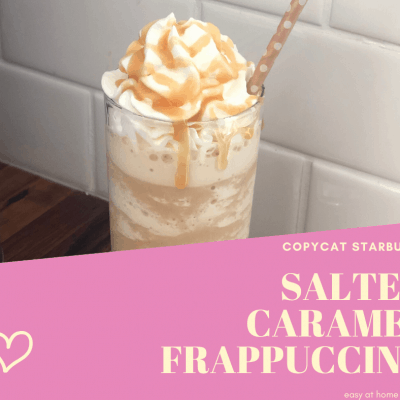 Copycat Starbucks Salted Caramel Frappuccino