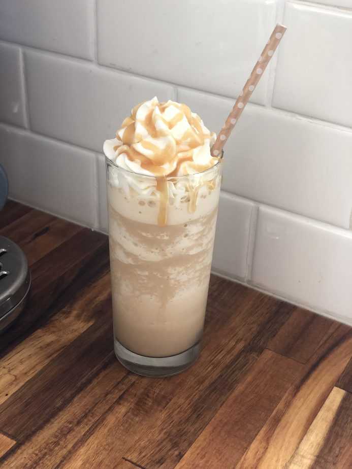 Copycat Starbucks Salted Caramel Frappuccino