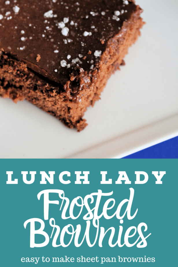 Lunch Lady Brownies easy to make sheet pan brownie recipe