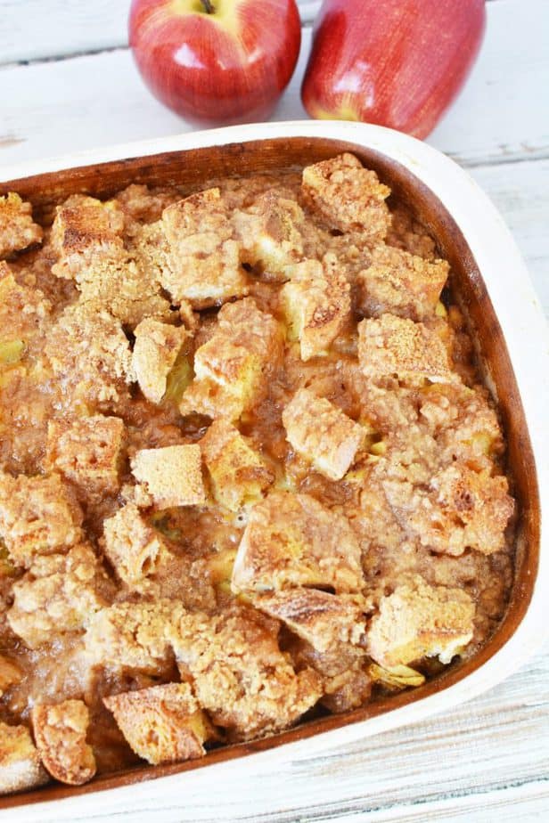 Overnight Apple Cinnamon French Toast Casserole