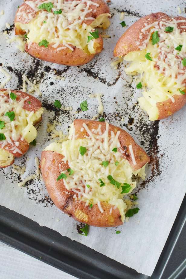 smashed red potatoes 