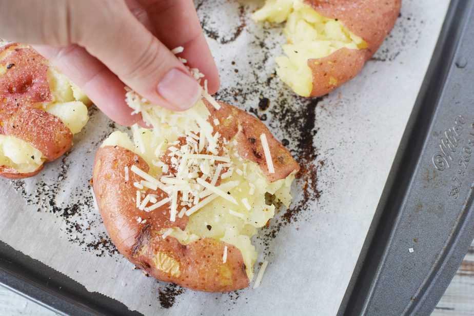 smashed red potatoes 