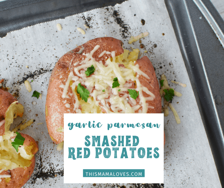 garlic parmesan smashed red potatoes recipe