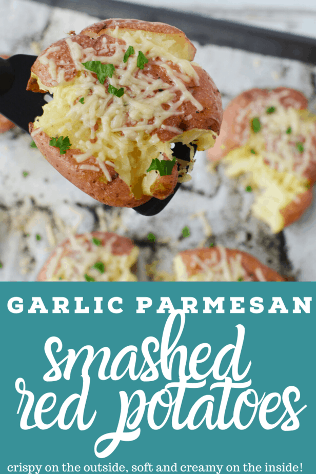 garlic parmesan smashed red potatoes recipe