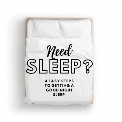 4 Easy Steps To A Good Night’s Sleep