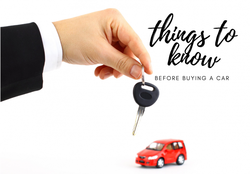 Things to Know Before Getting A Car