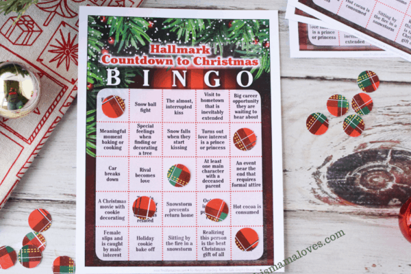 Hallmark Christmas Movie Bingo