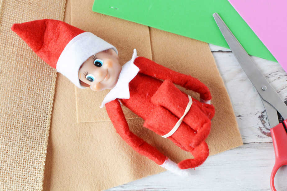 baby yoda elf on the shelf knees tucked