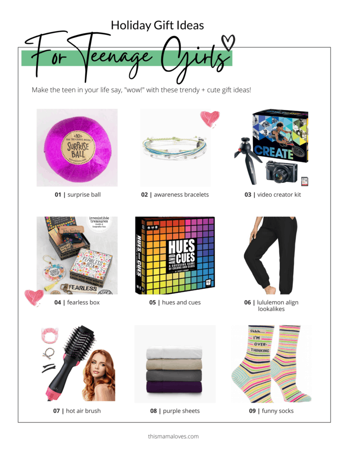 Holiday Gift Guide for girls