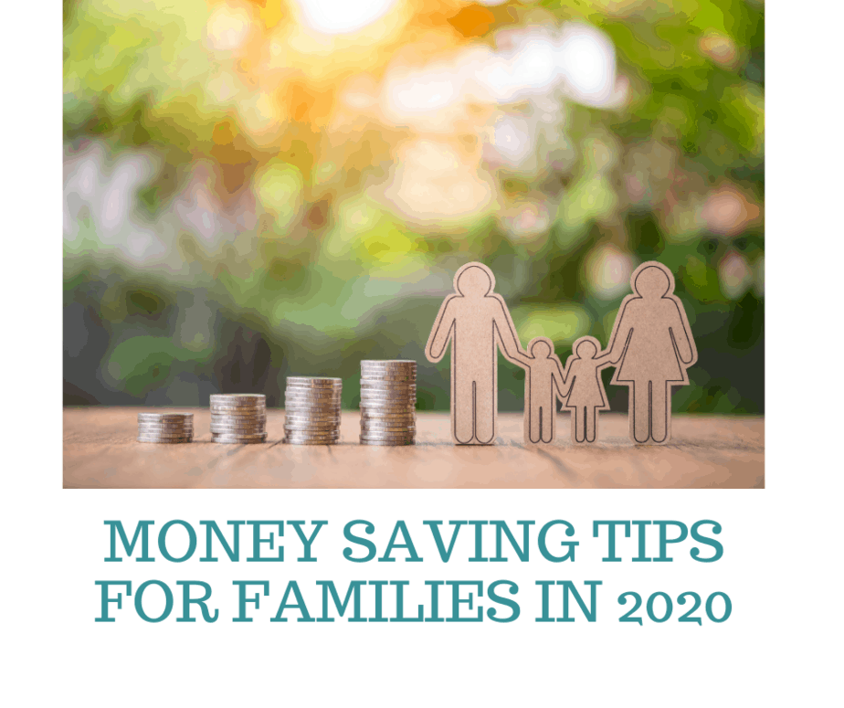 paper doll figures next to coins stacked showing Money Saving Tips for Families in 2020
