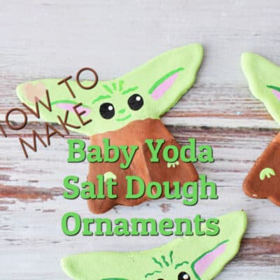 salt dough ornaments baby yoda theme