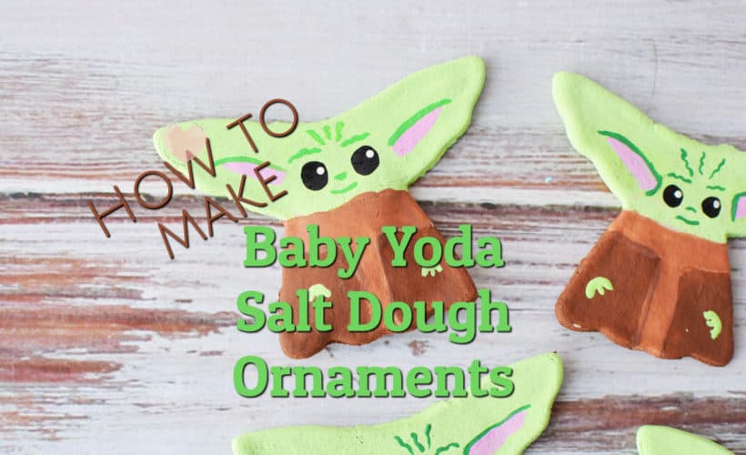 salt dough ornaments baby yoda theme