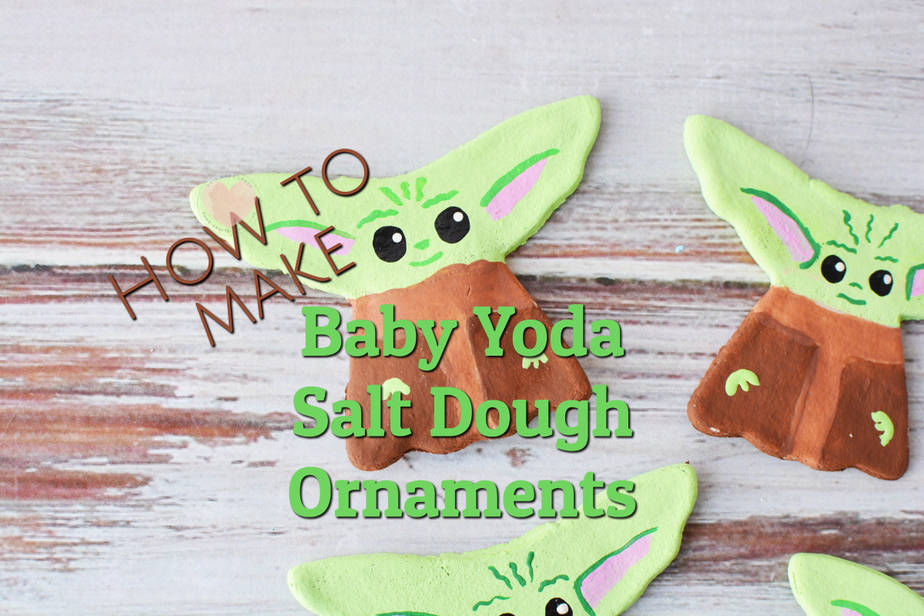 salt dough ornaments baby yoda theme