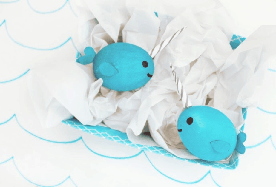 Narwhal Easter Eggs from A Joyful Riot