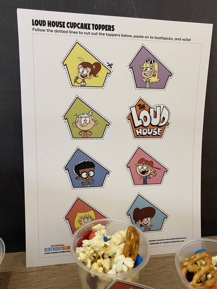 loud house recipe trail mix toppers