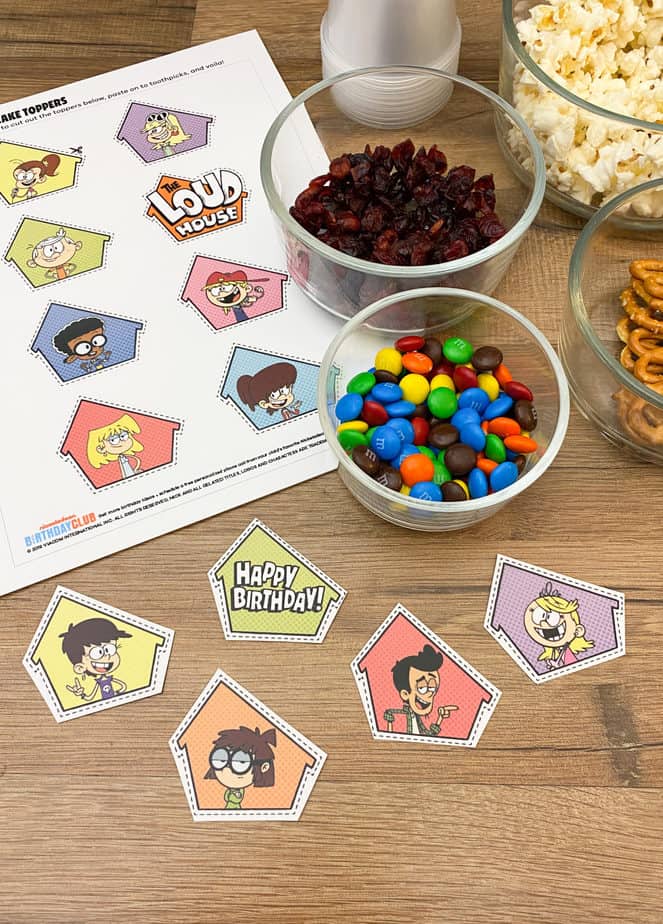 loud house recipe trail mix toppers