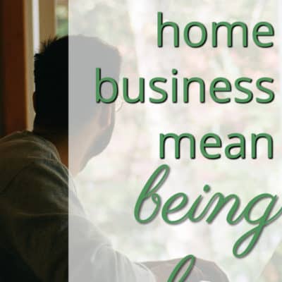 man working at home on laptop looking out window