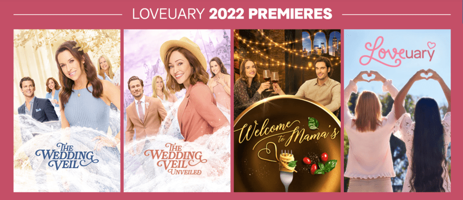 image of hallmark channels new romantic movies premiering february 2022